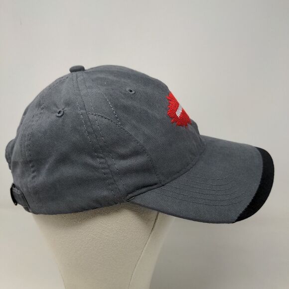 Unbranded Men's Slideback Hat Gray OSFA Embroidered Muncie We Built Trust Logo - Picture 4 of 7